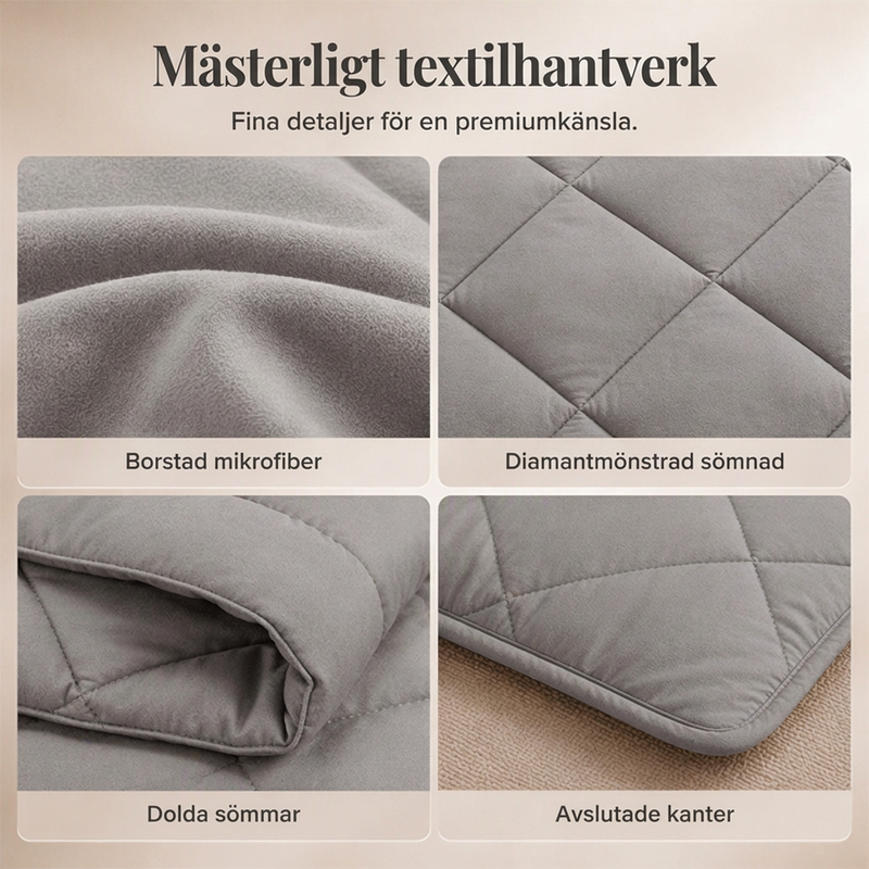 🔥🎁Nyhet 50 % RABATT🔥🛏️✨ 3-delat vadderat täckset med örngott – molnlik komfort, diamantkvistring och fukttålig mikrofiber 💤