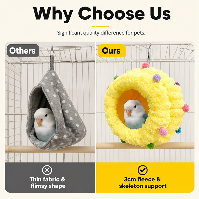 🔥🎁 NYHET – 50 % RABATT 🐦Mjuk och bekväm hängsäng för fåglar
