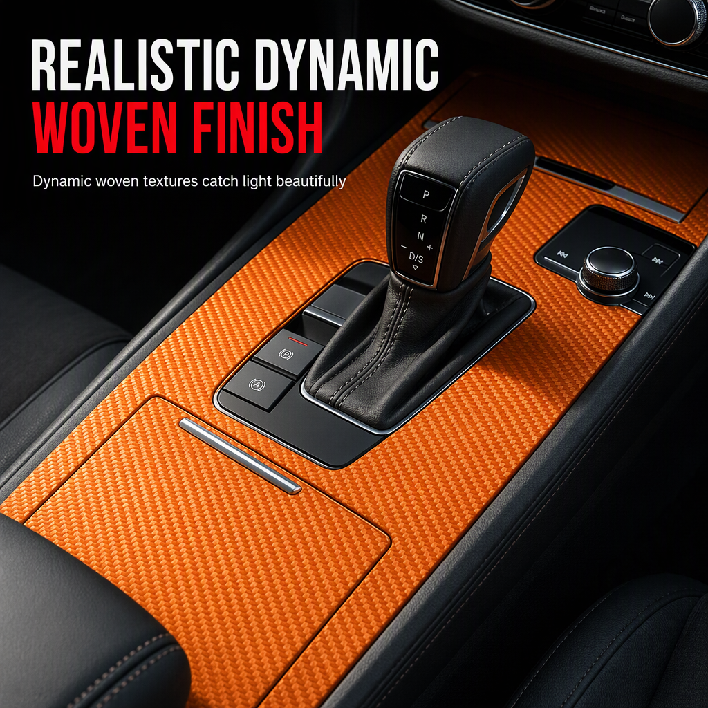 🔥50% RABATT NU! 3D/6D kolfiberfolie till bilinredning, självhäftande styling 🚗✨✅💥