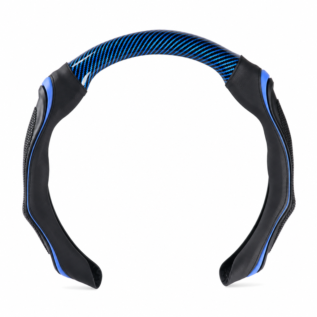 🚗 50 % RABATT NU! 🏎️ Sportigt rattöverdrag med silikongrepp – halksäker kontroll & massagefunktion, 38 cm 🖐️