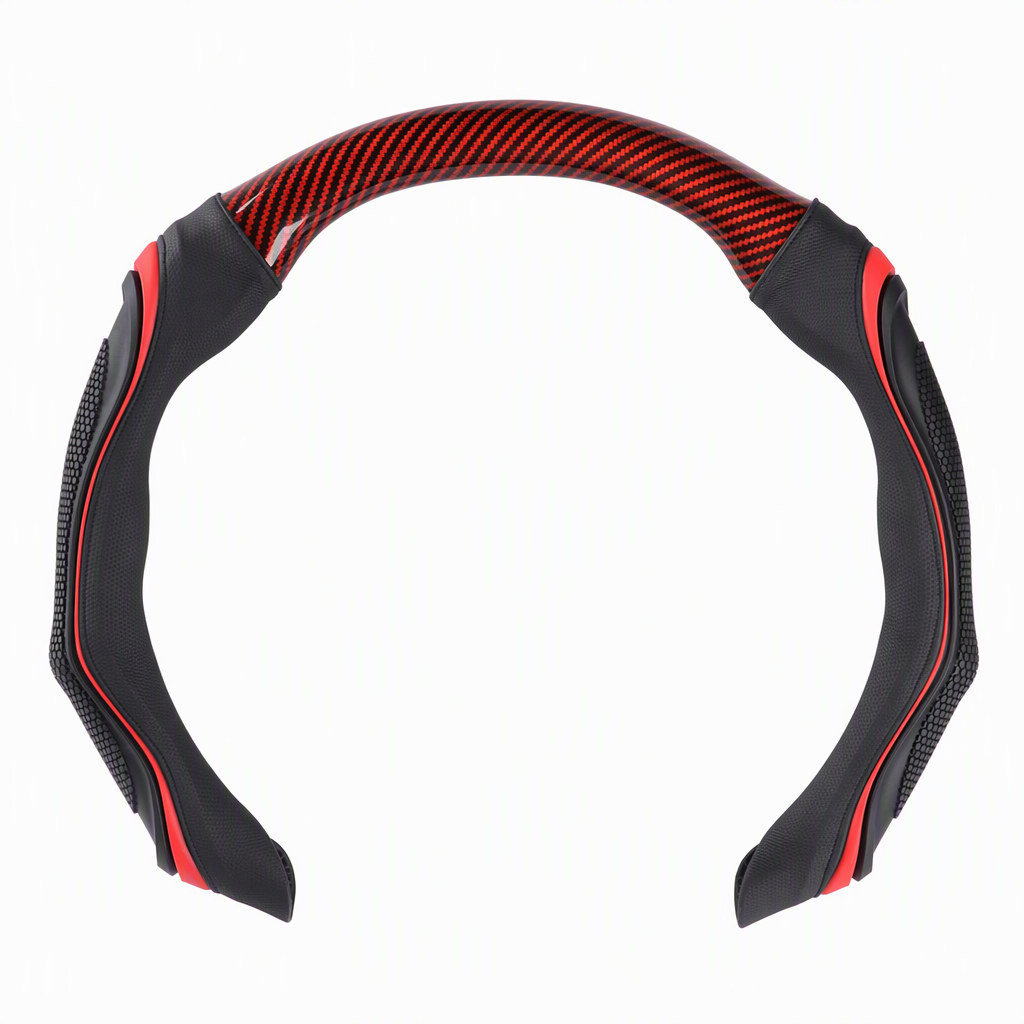 🚗 50 % RABATT NU! 🏎️ Sportigt rattöverdrag med silikongrepp – halksäker kontroll & massagefunktion, 38 cm 🖐️