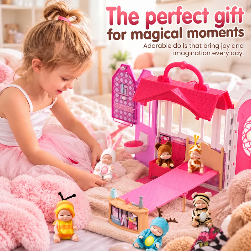 🧸 Mini babydockor | 6 söta stilar