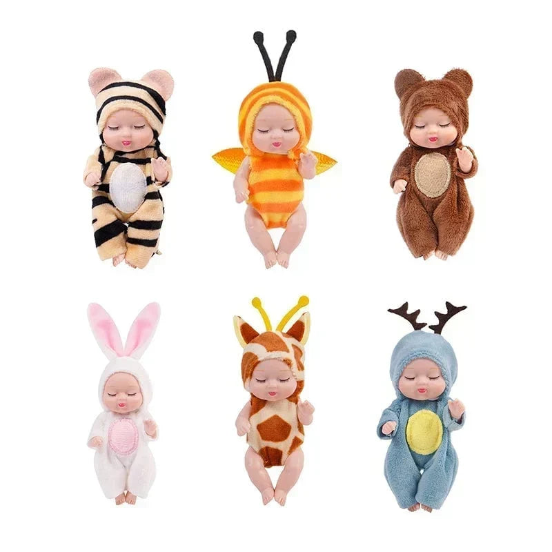 🧸 Mini babydockor | 6 söta stilar