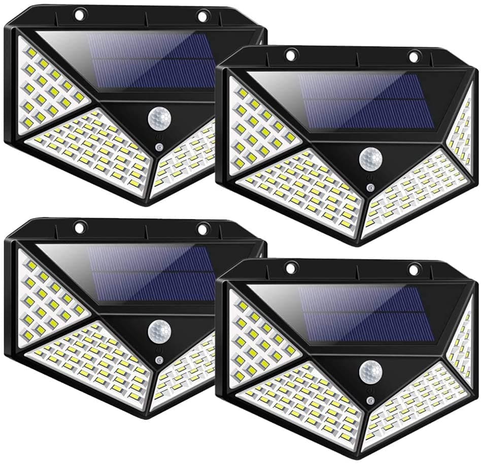 💡 50% RABATT NU! ✨ Solcellsvägglampa med rörelsesensor – 140 LED, 120° detektering & IP65 vattentät – perfekt för trädgård, uppfart och entré 🏡