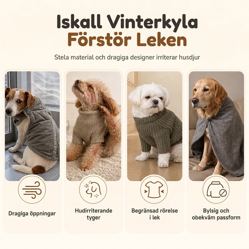 🐾50 % RABATT🧶Varm, förtjockad husdjurströja med hög halsring, högkvalitativt kläder för små hundar och katter under hösten och vintern