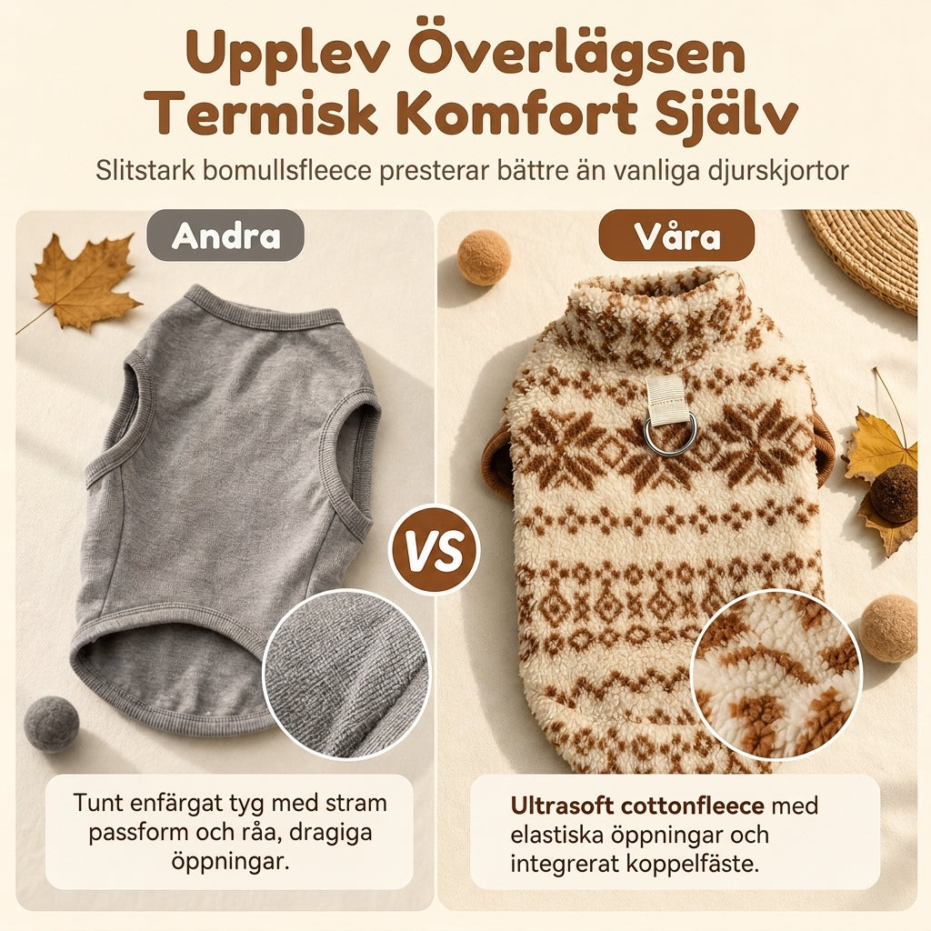🐾50 % RABATT🧶Varm, förtjockad husdjurströja med hög halsring, högkvalitativt kläder för små hundar och katter under hösten och vintern