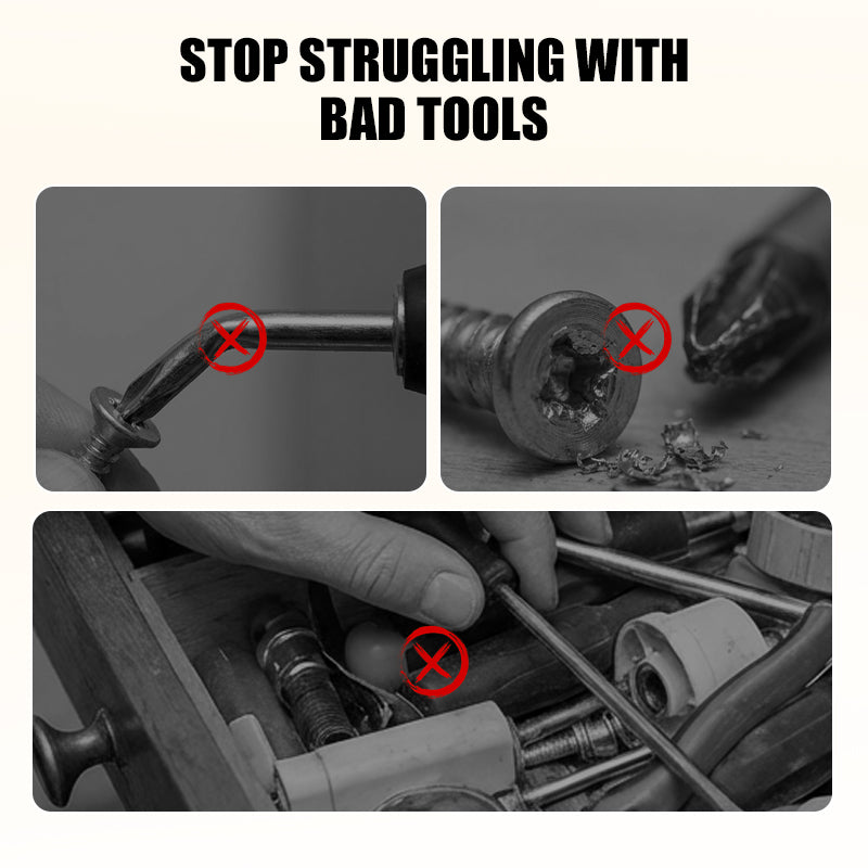 🔥50% RABATT NU! 83-delars skruvbitsats, hård & mångsidig för reparationer 🔧⚙️