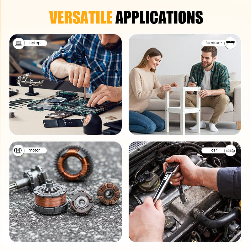 🔥50% RABATT NU! 83-delars skruvbitsats, hård & mångsidig för reparationer 🔧⚙️