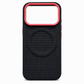 Magnetic Woven Texture Protective Phone Case with Gold Trim