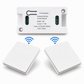 Trådlöst radiobrytarset utan kabeldragning med självhäftande väggbrytare och mottagare för 220 V hushållslampor