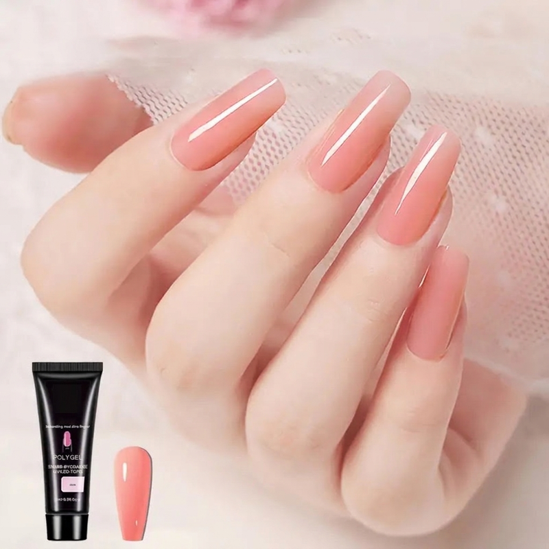 📢📢 50% OFF💅15-Color Poly Nail Extension Gel, 15ml – DIY Nail Builder Ge