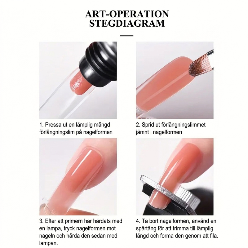📢📢 50% OFF💅15-Color Poly Nail Extension Gel, 15ml – DIY Nail Builder Ge
