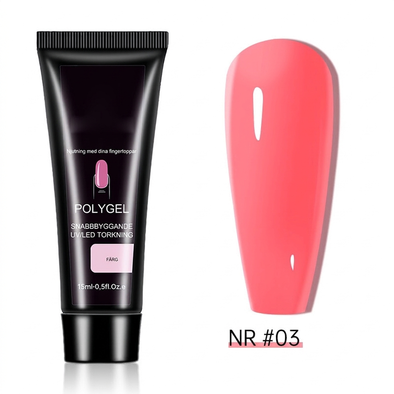 📢📢 50% OFF💅15-Color Poly Nail Extension Gel, 15ml – DIY Nail Builder Ge