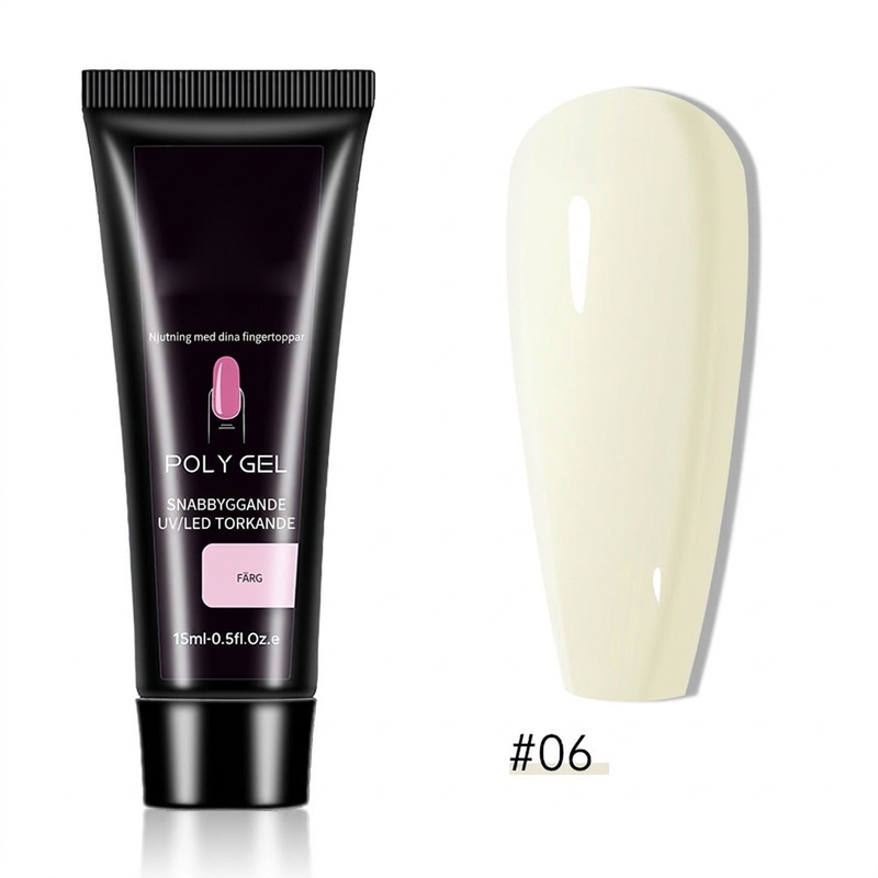 📢📢 50% OFF💅15-Color Poly Nail Extension Gel, 15ml – DIY Nail Builder Ge