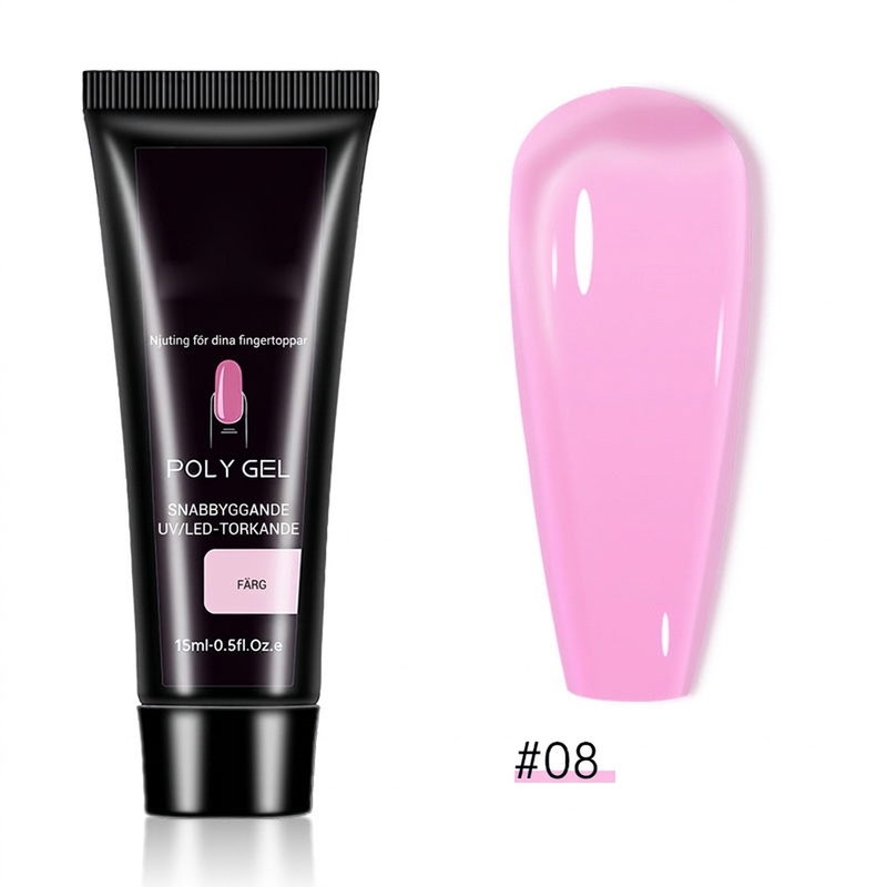📢📢 50% OFF💅15-Color Poly Nail Extension Gel, 15ml – DIY Nail Builder Ge