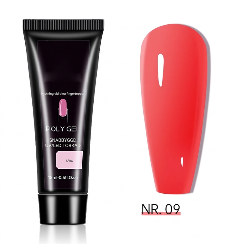 📢📢 50% OFF💅15-Color Poly Nail Extension Gel, 15ml – DIY Nail Builder Ge