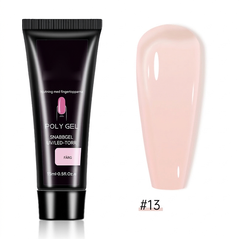 📢📢 50% OFF💅15-Color Poly Nail Extension Gel, 15ml – DIY Nail Builder Ge