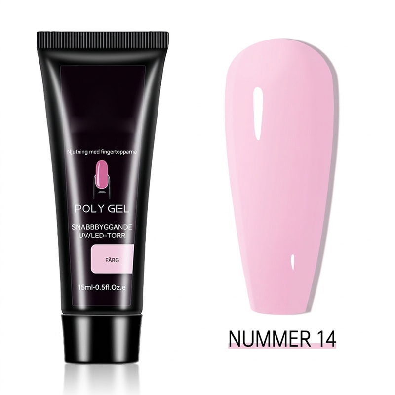 📢📢 50% OFF💅15-Color Poly Nail Extension Gel, 15ml – DIY Nail Builder Ge