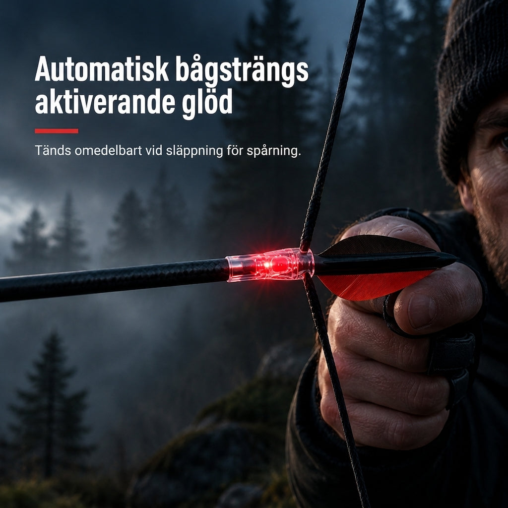🏹 50% RABATT 🎯 Automatisk LED-pilnock, passar pilskaft 6,2 mm innerdiameter