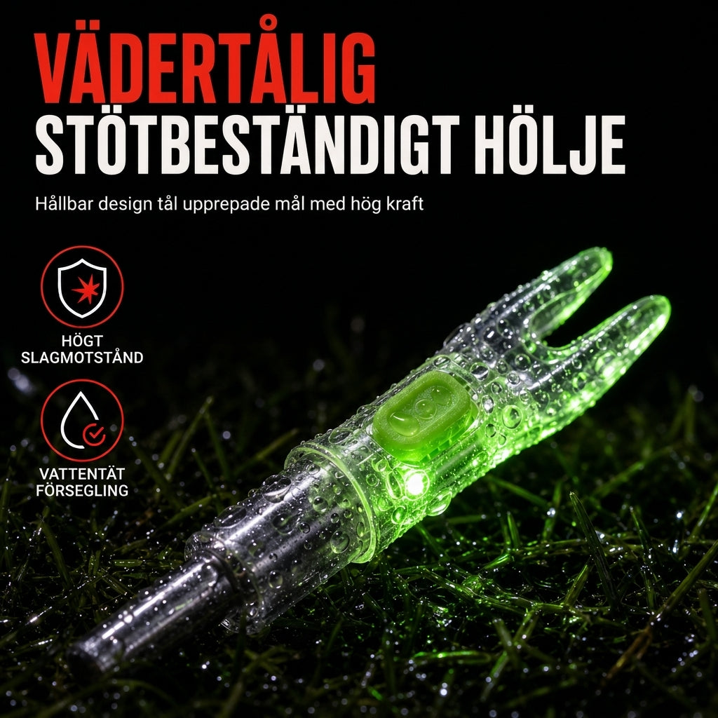🏹 50% RABATT 🎯 Automatisk LED-pilnock, passar pilskaft 6,2 mm innerdiameter