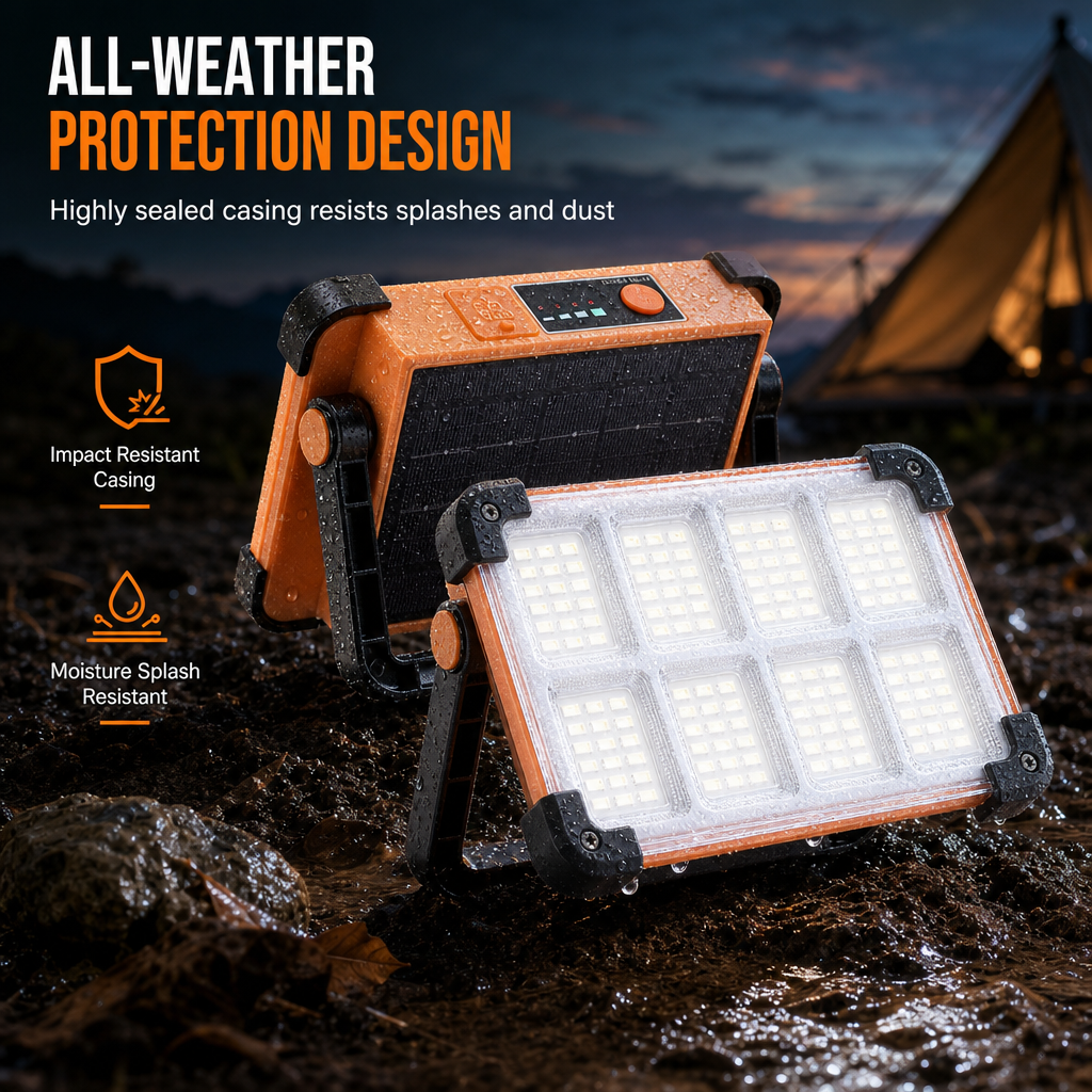 🔦 50 % RABATT NU! 🏕️ Bärbar multifunktionell strålkastare & campinglampa – 4 ljuslägen, powerbank & väderbeständig för friluftsliv ✨