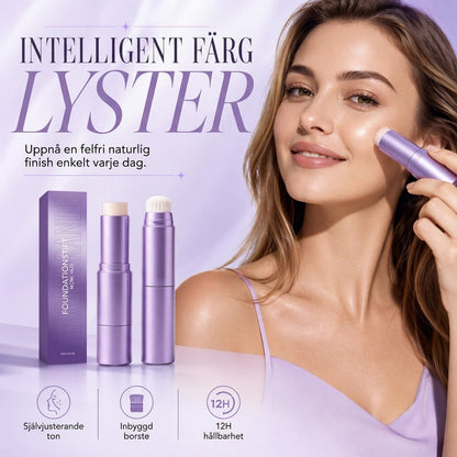 💄✨ 2-i-1-foundationstick med färganpassning – krämig formula som anpassar sig efter hudtonen för en jämn och naturlig makeup 💖🌸
