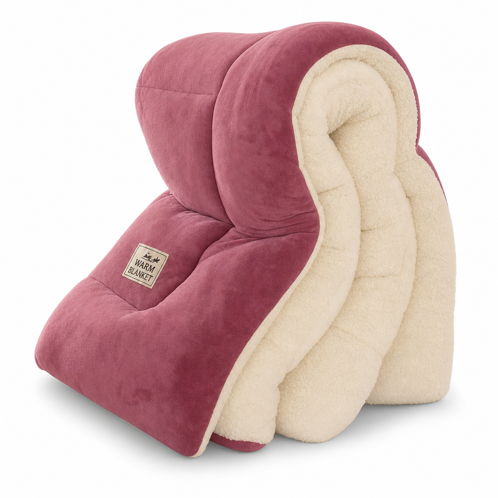 📢📢50% OFF !! ⏰Thick Warm Milk Velvet Winter Comforter Solid Color Soft Fleece Quilt Duvet Insert