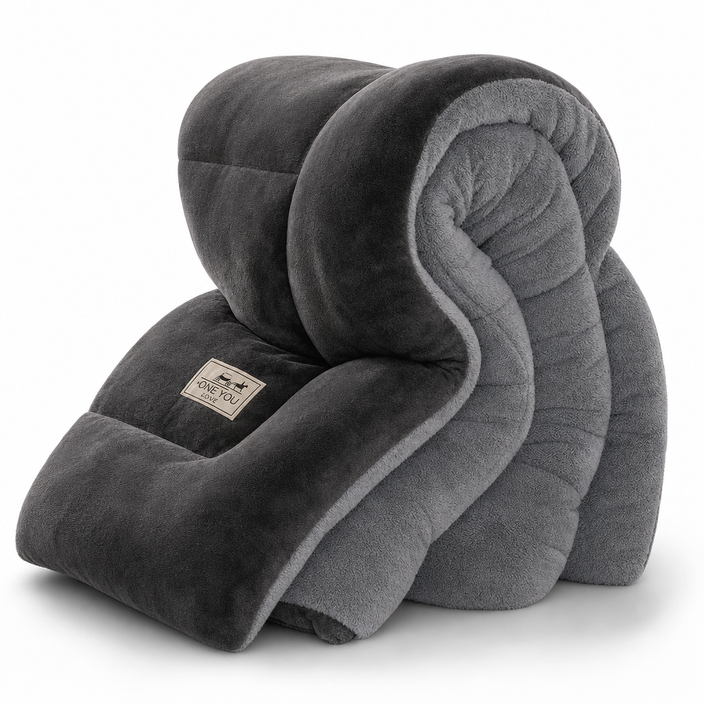 📢📢50% OFF !! ⏰Thick Warm Milk Velvet Winter Comforter Solid Color Soft Fleece Quilt Duvet Insert