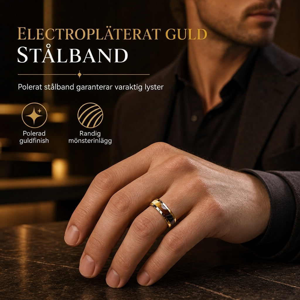 📢📢 50% RABATT💎Rustfri stålring med emaljränder – Trendig, könsneutral parring för vardagsstil