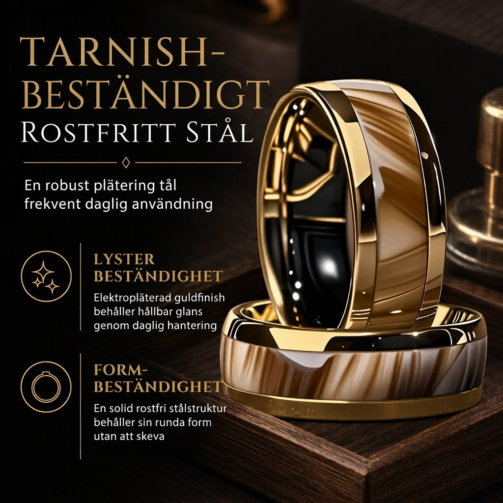 📢📢 50% RABATT💎Rustfri stålring med emaljränder – Trendig, könsneutral parring för vardagsstil