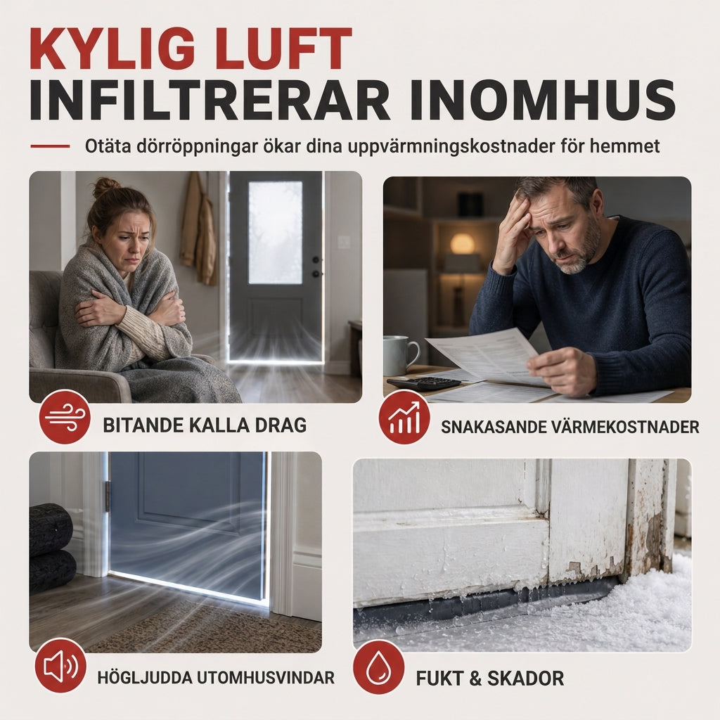 50 % RABATT Magnetisk värmeisolerad dörrgardin, tjock oxfordduk, vind- och ljudisolerad för vinter