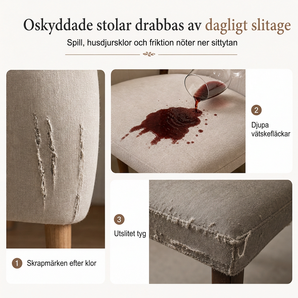 🪑50 % RABATT Vattentät tallriksmönstrat stolsskydd för matstol