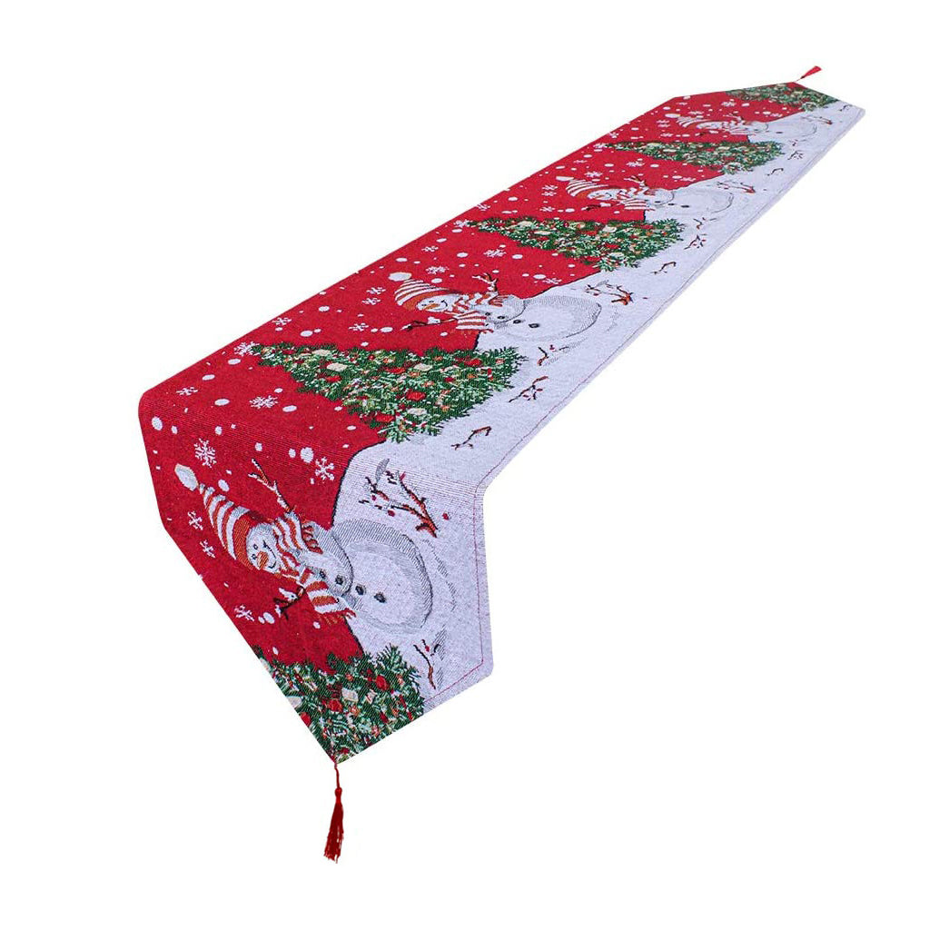 ✨🎄50 % RABATT Julbordslöpare med tofsar, vacker julbordsdekoration