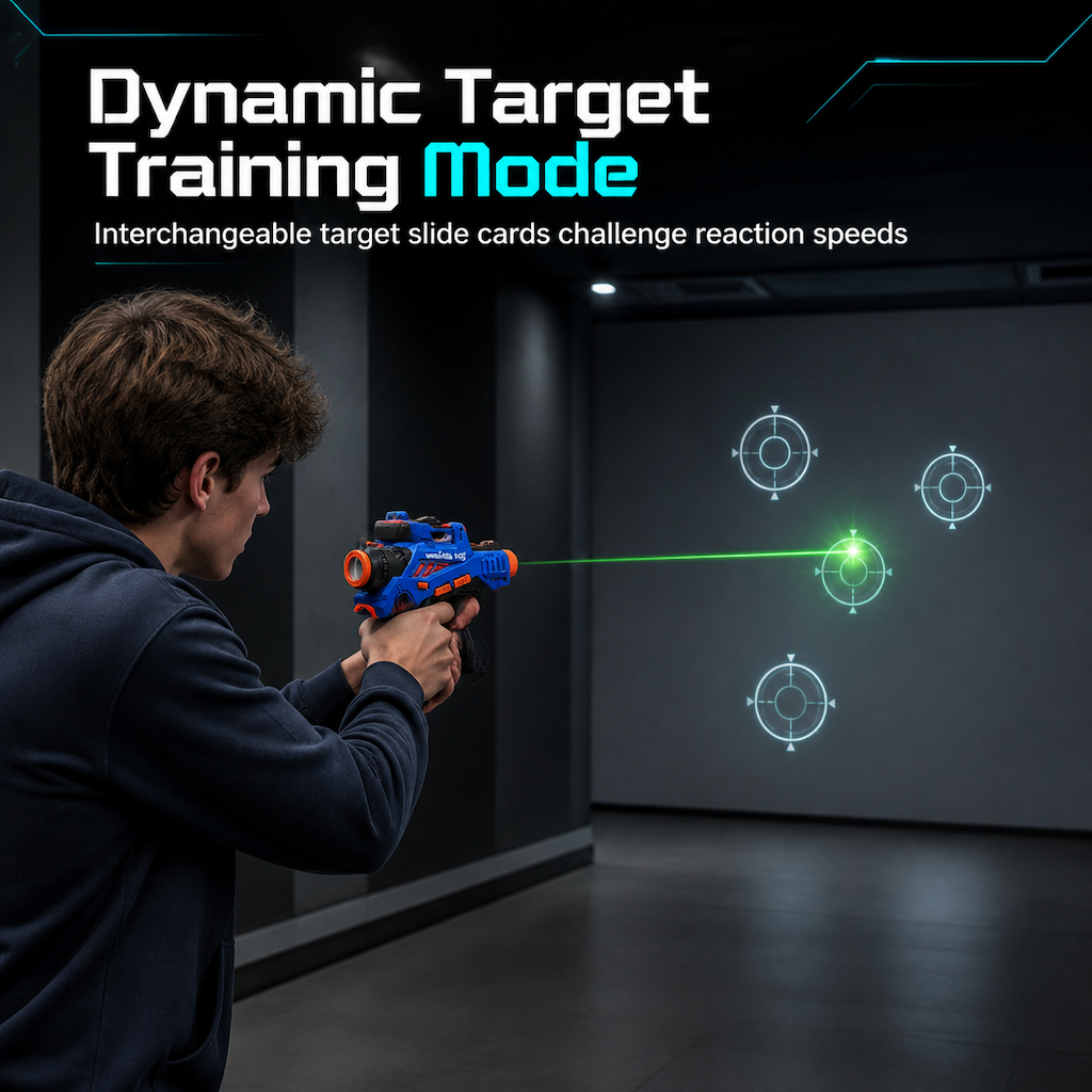 🎁Leksakspistolset för barn för infraröd laserstrid med 2 minipistoler och 1 projektor med ljud och ljus✨