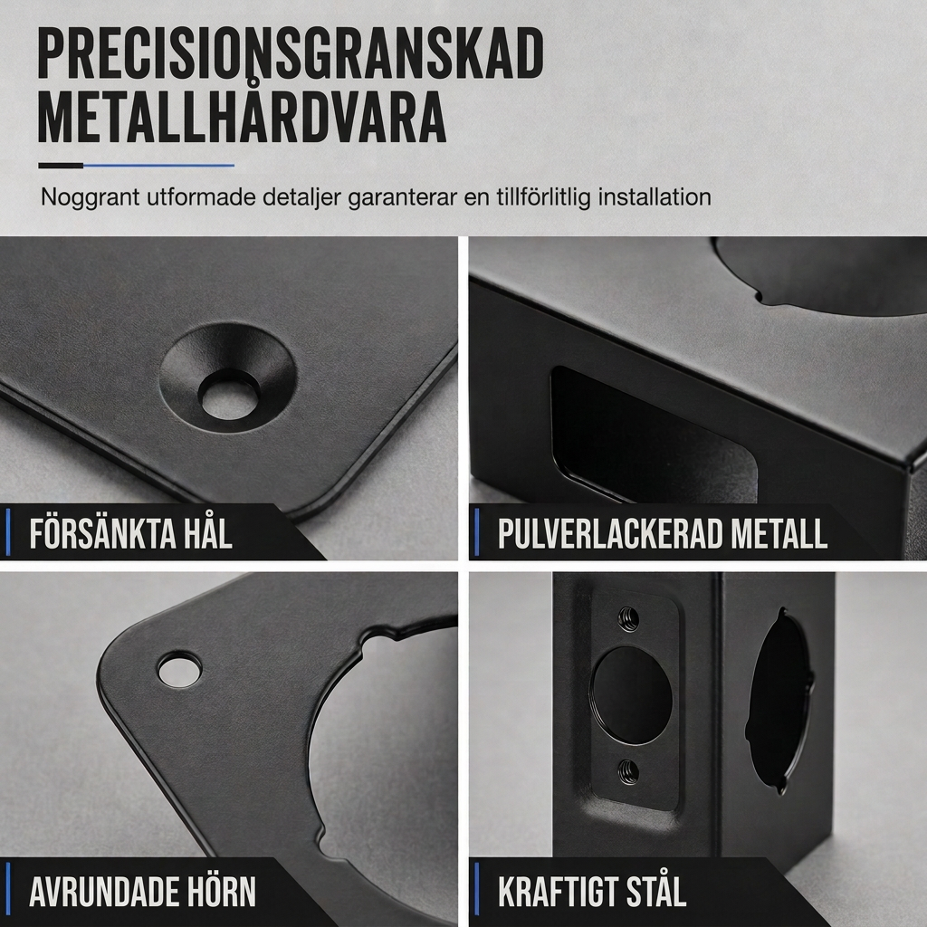 🔩✅ 50 % rabatt！Förstärkningsplatta för dörrlås, rostfritt stål med ett hål, för inomhus trädörrar, inklusive skruvar