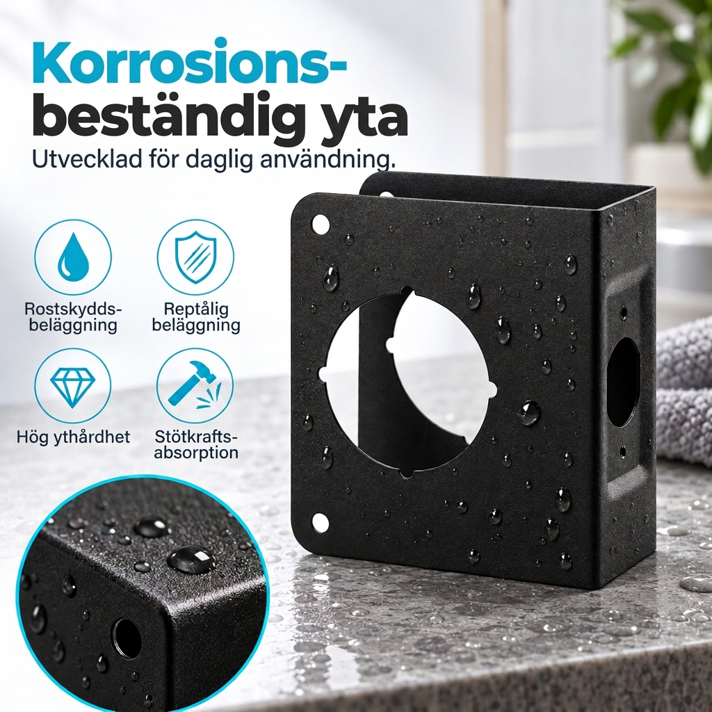 🔩✅ 50 % rabatt！Förstärkningsplatta för dörrlås, rostfritt stål med ett hål, för inomhus trädörrar, inklusive skruvar