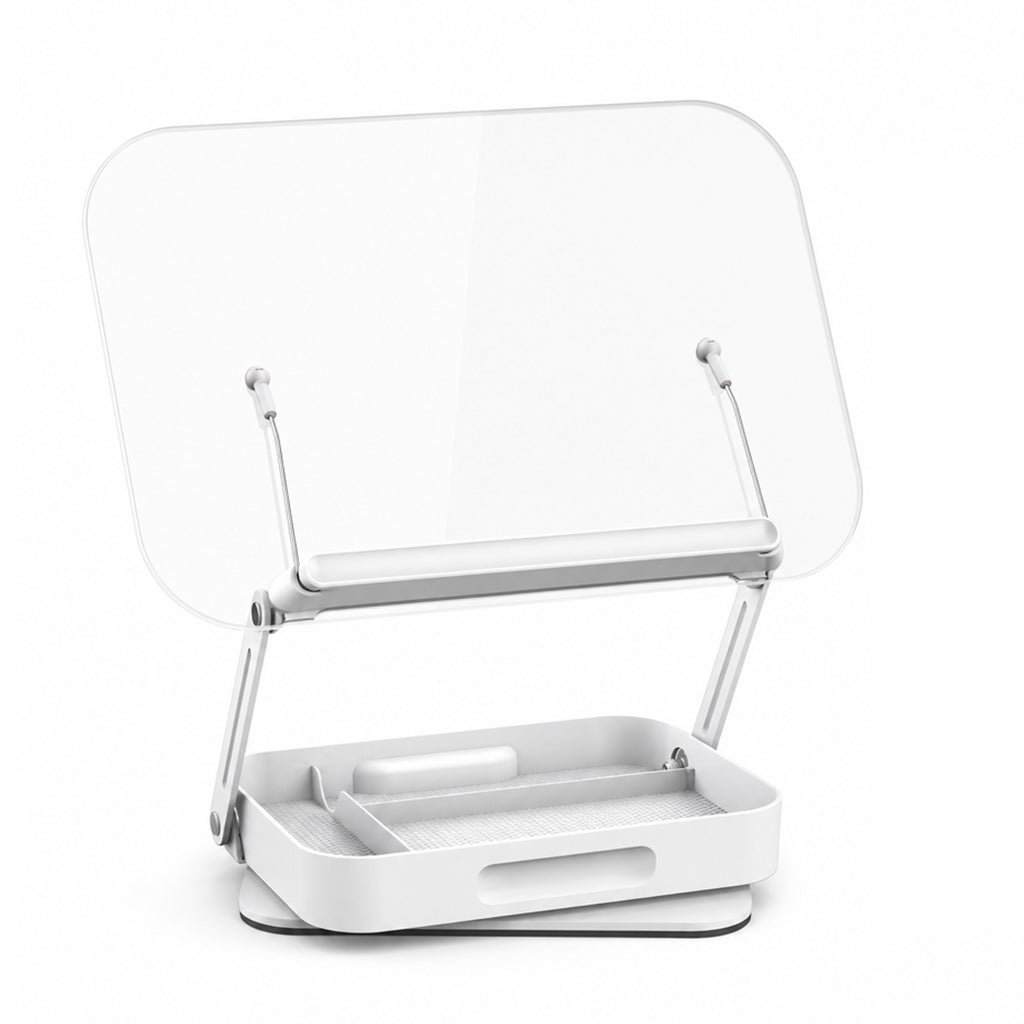 🏆 REA: 50% RABATT! 📢🖥️ Transparent akryl 360° roterande skrivbordsbokställ & surfplattahållare – ha böcker, surfplattor och recept lättillgängliga ✨