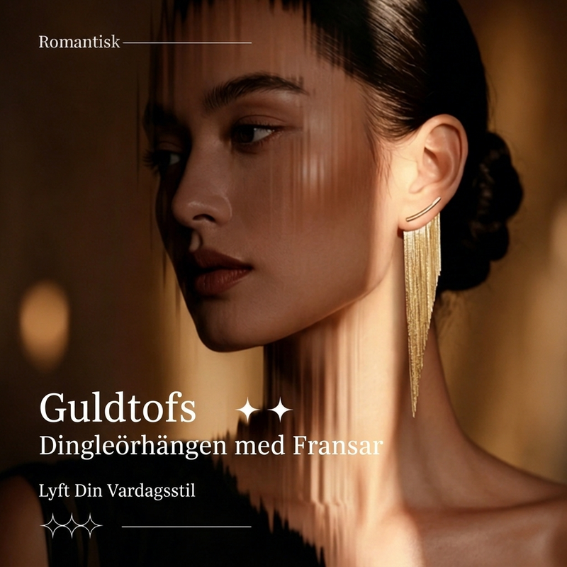 ✨ Gula tofsar med kantig örhängen ✨ | 50 % rabatt 🍂