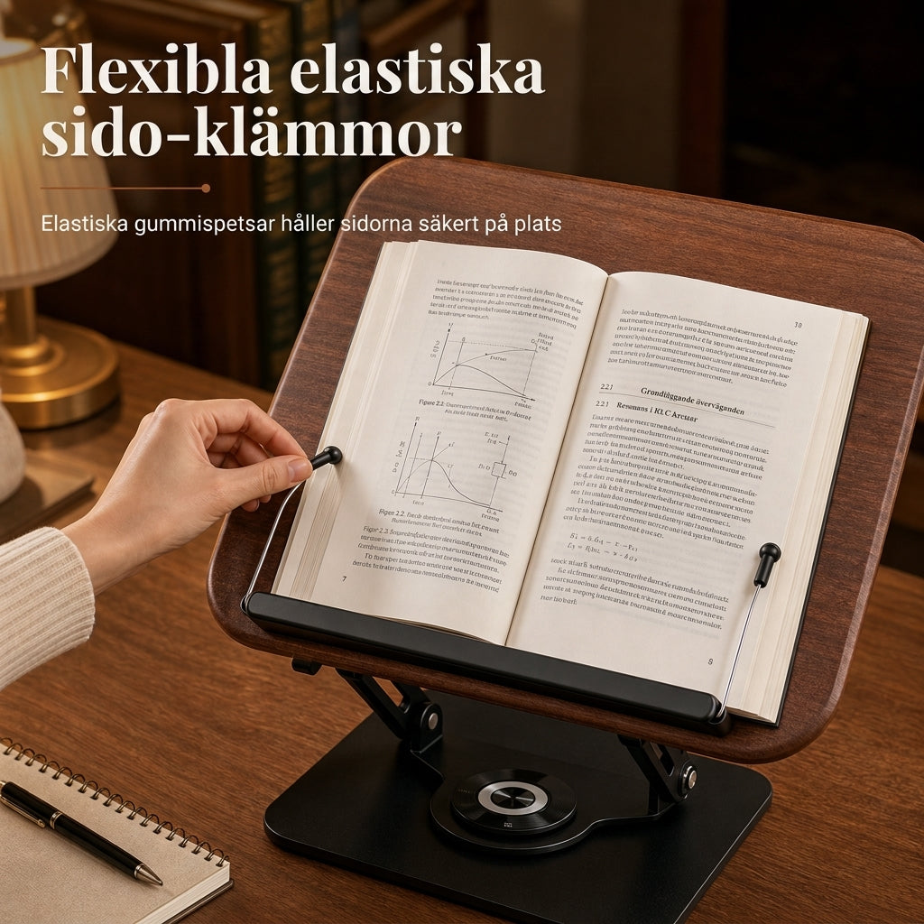 🏆 REA: 50% RABATT! 📢🖥️ Transparent akryl 360° roterande skrivbordsbokställ & surfplattahållare – ha böcker, surfplattor och recept lättillgängliga ✨