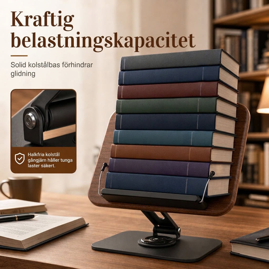 🏆 REA: 50% RABATT! 📢🖥️ Transparent akryl 360° roterande skrivbordsbokställ & surfplattahållare – ha böcker, surfplattor och recept lättillgängliga ✨