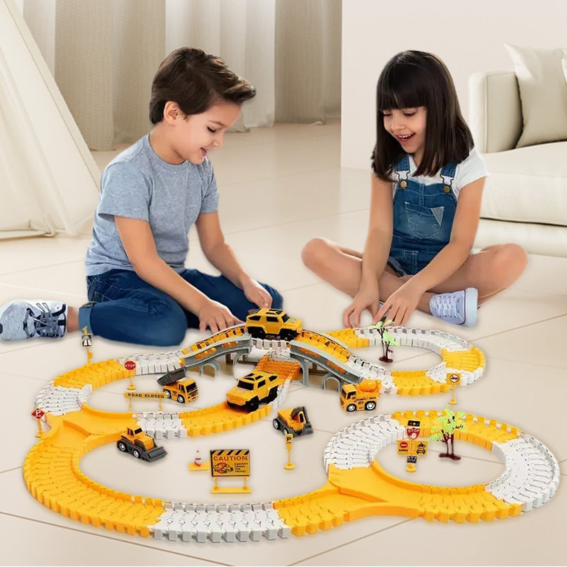 🚂 [Bästa Present Till Barn] Elektriska Järnvägsfordonsleksaker Set ✨ | 50 % rabatt