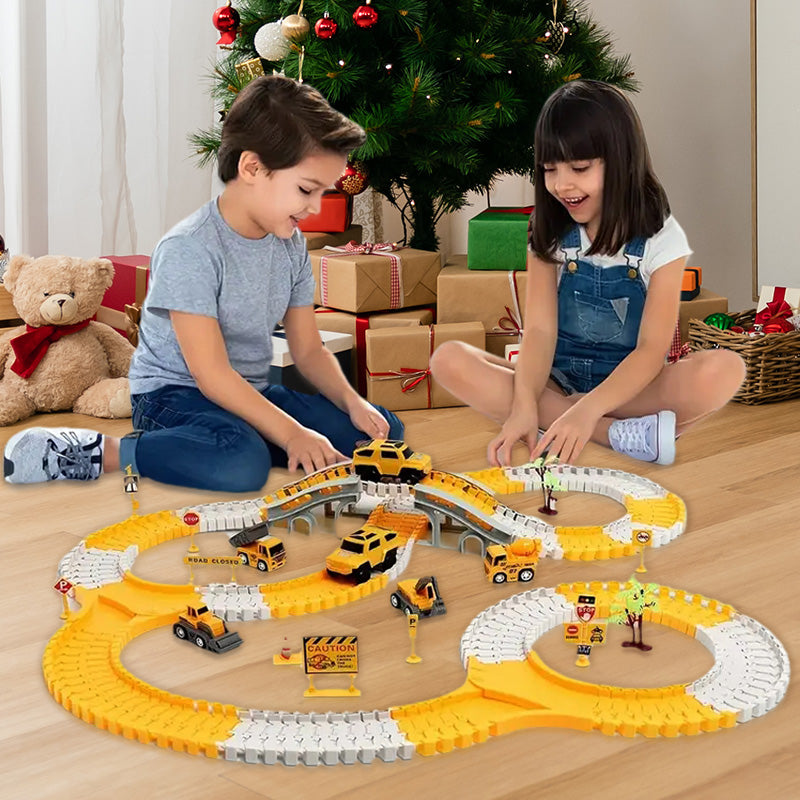 🚂 [Bästa Present Till Barn] Elektriska Järnvägsfordonsleksaker Set ✨ | 50 % rabatt