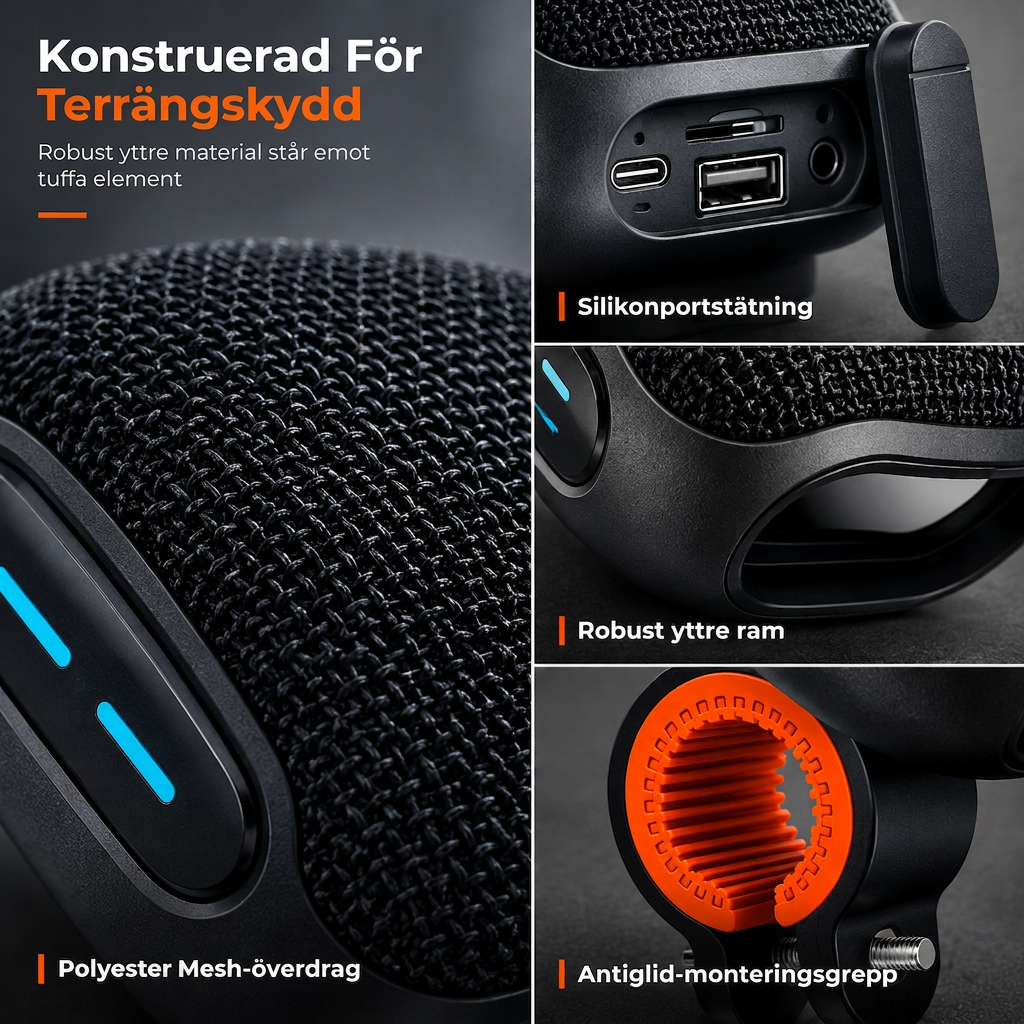 📢📢50 % RABATT!! ⏰ Bärbar Bluetooth-högtalare med kortplats, trådlös liten hemmahögtalare med bas för utomhusbruk