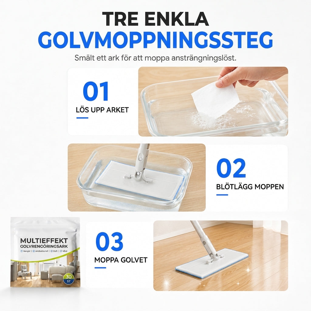 🔥 50% RABATT! 🧼 30 st golvrengöringsplåster – Effektiv fläckborttagning & uppljusning för alla golvtyper! ✨👌