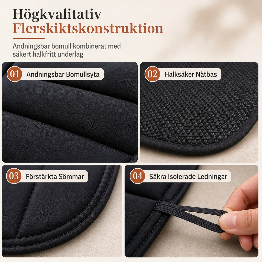 📢📢 50% RABATT🚗 12V Uppvärmd bilkudde – Elektrisk vintsitsvärmare för bekväm körkomfort
