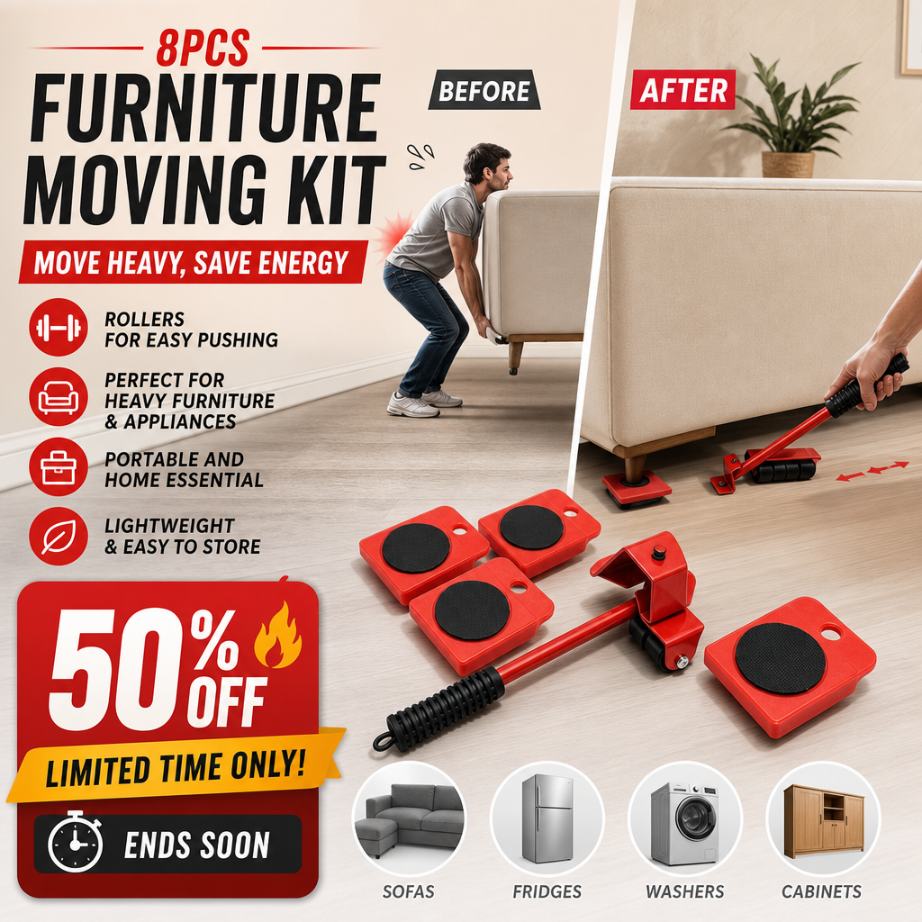 📢📢50 % RABATT JUST NU⏰ Möbeltransportsystem – Lyft & flytta, 360° rotation 🏠